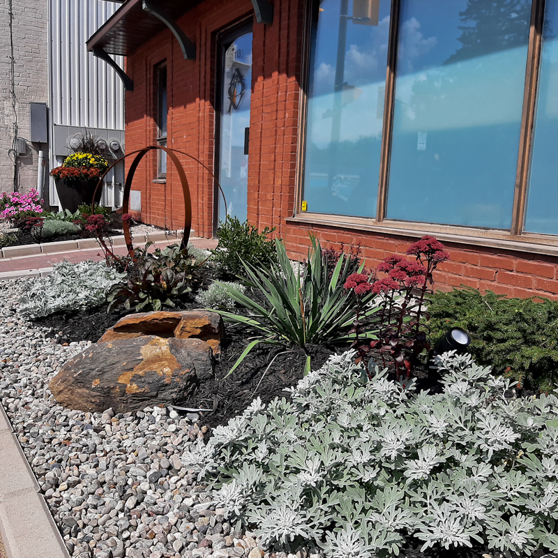 Front entrance landscaping