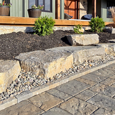 Interlock walk with arrnour stone gardens and Banas Stone steps