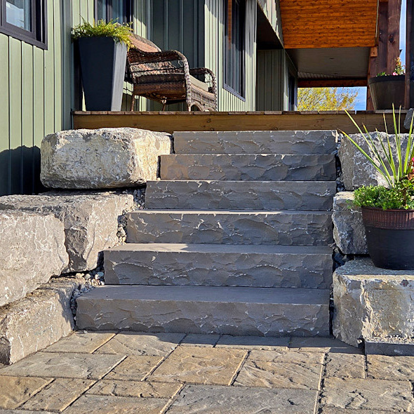 Interlock walk with arrnour stone gardens and Banas Stone steps