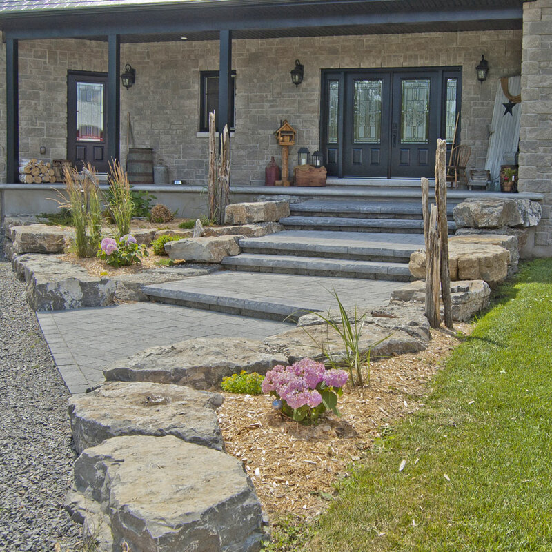 Front entrance landscaping