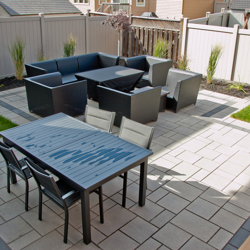 Backyard Patio with Pergola